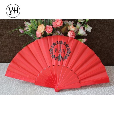 Folding plastic fan for promotion