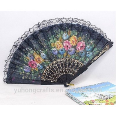 Promotional hand folding fan