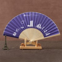 Customized bamboo paper fan