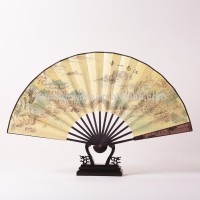 Customized Chinese silk fan made of nature bamboo