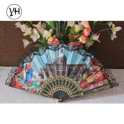 Spanish style folding plastic fan